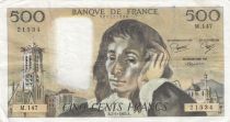 France 500 francs - Pascal - 07-01-1982 - Serial M.147