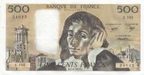 France 500 francs - Pascal - 07-06-1979 - Serial E.105