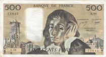 France 500 francs - Pascal - 07-06-1979 - Serial S.99