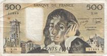 France 500 francs - Pascal - 07-06-1979 - Serial X.98