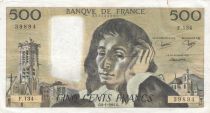 France 500 francs - Pascal - 08-01-1981 - Serial F.134