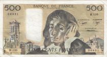 France 500 francs - Pascal - 08-01-1981 - Serial M.136