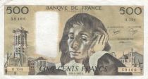 France 500 francs - Pascal - 08-01-1981 - Serial O.134