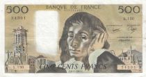 France 500 francs - Pascal - 08-01-1981 - Serial R.129