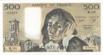 France 500 Francs - Pascal - St Jacques Tower - 05-01-1984 - Serial M.196