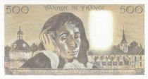 France 500 Francs - Pascal - St Jacques Tower - 05-01-1984 - Serial M.196