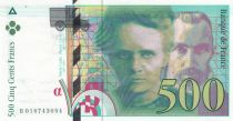 France 500 Francs - Pierre and Marie Curie - 1994 - Serial B.018