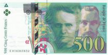 France 500 Francs - Pierre and Marie Curie - 1994 - Serial E.016