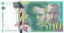 France 500 Francs - Pierre and Marie Curie - 1994 - Serial E.020