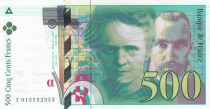 France 500 Francs - Pierre and Marie Curie - 1994 - Serial F.015