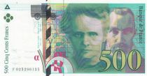 France 500 Francs - Pierre and Marie Curie - 1994 - Serial F.025