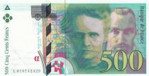 France 500 Francs - Pierre and Marie Curie - 1994 - Serial L.018