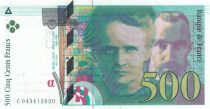 France 500 Francs - Pierre and Marie Curie - 2000 - Serial C.043