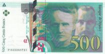 France 500 Francs - Pierre and Marie Curie - 2000 - Serial P.043