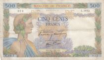 France 500 francs - The peace - 16-01-1941 - Serial C.1912