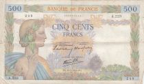 France 500 francs - The peace - 16-05-1940 - Serial A.223