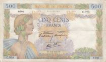 France 500 francs - The peace - 26-09-1940 - Serial C.979