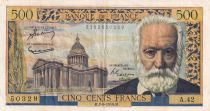 France 500 Francs - Victor Hugo - 02-09-1954 - Serial A.42