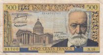 France 500 Francs - Victor Hugo - 04-03-1954 - Serial N.18