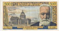 France 500 Francs - Victor Hugo - 30-10-1958 - Serial U.110