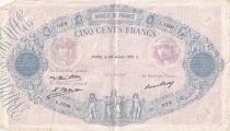 France 500 Francs Blue and Pink - 29-01-1931 - Serial L.1509