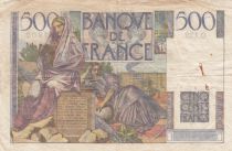 France 500 Francs Chateaubriand 02-01-1953 - Serial O.132 - VF