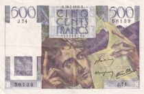 France 500 Francs Chateaubriand 28-03-1946 - Série J.74