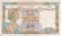 France 500 Francs La Paix - 01-10-1942 - Serial T.6860