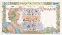 France 500 Francs La Paix - 19-12-1940 Série T.1705