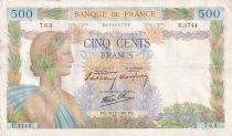 France 500 Francs La Paix - 19-12-1940 Série U.1744