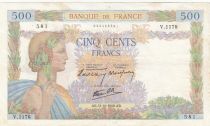 France 500 Francs La Paix - 31-10-1940 - Série V.1178