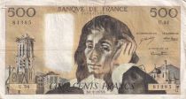 France 500 Francs Pascal - 06-12-1973 - Serial U.34