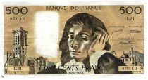 France 500 Francs Pascal - St Jacques Tower - 04-10-1973 - Serial L.31