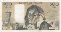 France 500 Francs Pascal - St Jacques Tower - 05-07-1984 - Serial S.211