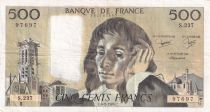 France 500 Francs Pascal - St Jacques Tower - 06-02-1986  - Serial S.237 - VF