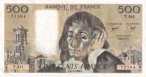 France 500 Francs Pascal - St Jacques Tower - 06-02-1986 - Serial T.241 - VF