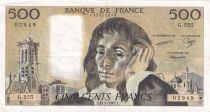 France 500 Francs Pascal - St Jacques Tower - 22-01-1987 - Serial G.255 - VF