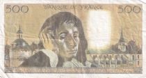 France 500 Francs Pascal - St Jacques Tower - 22-01-1987 - Serial Q.259 - VF