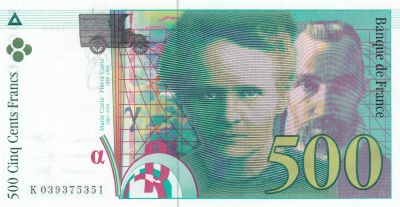 France 500 Francs Pierre et Marie Curie - 1998 Srie K.039 - Sans STRAP - NEUF