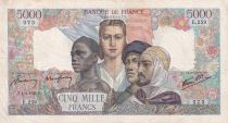 France 5000 Francs - France and colonies - 01-02-1945 - Serial E.259