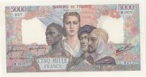 France 5000 Francs - France and colonies - 07-02-1946 - Serial M.1817