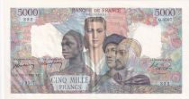 France 5000 Francs French Empire - 12-06-1947 Serial Q.3507