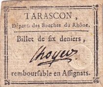 France 6 Deniers - Bouches du Rhône - Tarascon - 1792