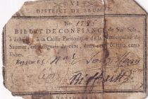 France 6 Sols - Maine et loire - District de Saumur - 26-11-1791