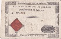 France 6 Sols - Sarthe - Municipalité de la Flèche - Serial A - 1791