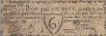 France 6 sols - Seine - Paris - Compagnie de Commission - 1792