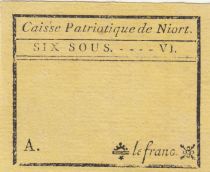 France 6 sous - Deux-Sèvres - Patriotic fund of Niort - 1792