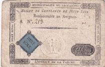 France 8 Sols - Sarthe - Municipalité de la Flèche - Serial A - 1791