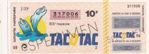 France 92 Francs - Ticket de loterie à gratter Tacotac - Specimen - 1983 - n°317006