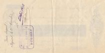 France 934 francs - Bank cheque receipt - Christofini et Vernet - 21-11-1916